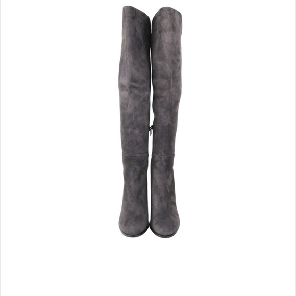 Stuart Weitzman Women's Alljill Anthracite Suede Over The Knee Boot - Picture 1 of 7